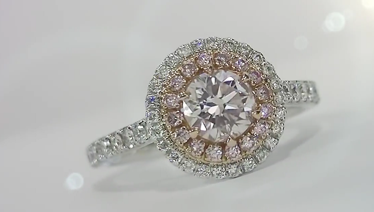 Argyle Pink Diamond Cluster Ring