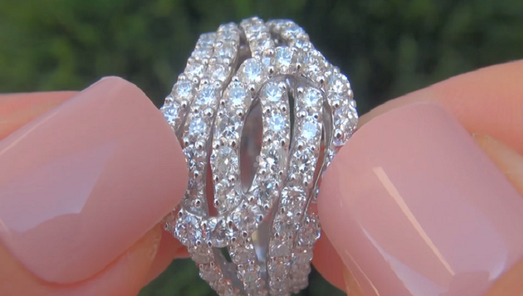 Natural Diamond Cocktail Ring