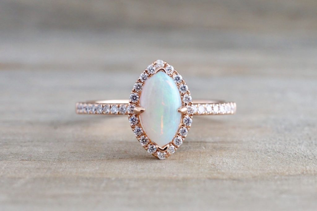 Opal Engagement Rings