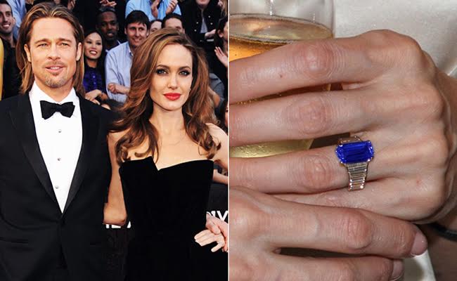 11 Iconic Celebrity Diamond Engagement Rings Envisioned with a Blue Sapphire