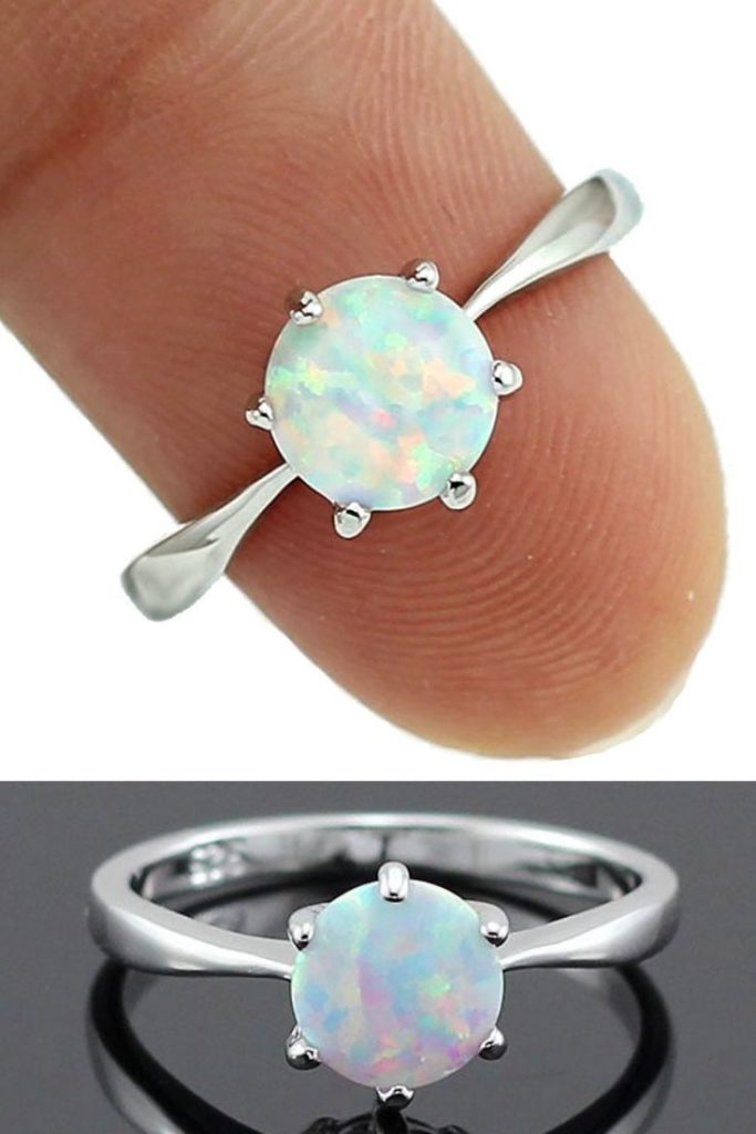 These Unicorn Opal Engagement Rings are so whimsical
