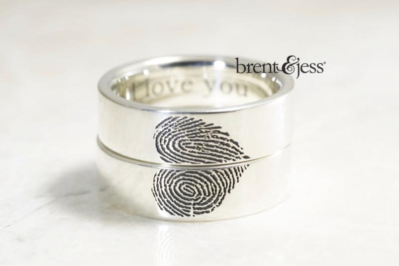 Fingerprints Wedding Bands