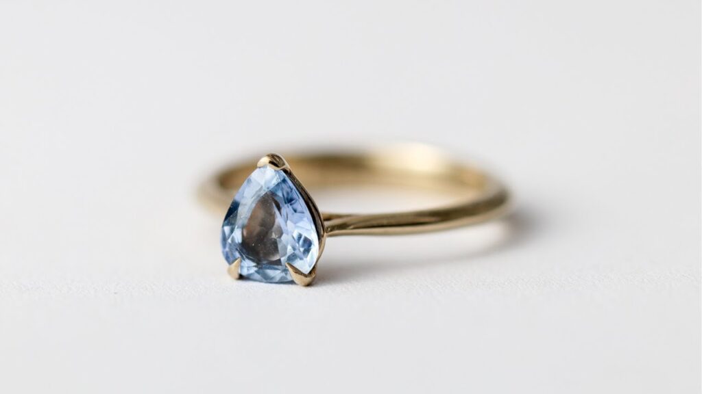From Gem to Ring: Setting a Sapphire in 18K White Gold Ring