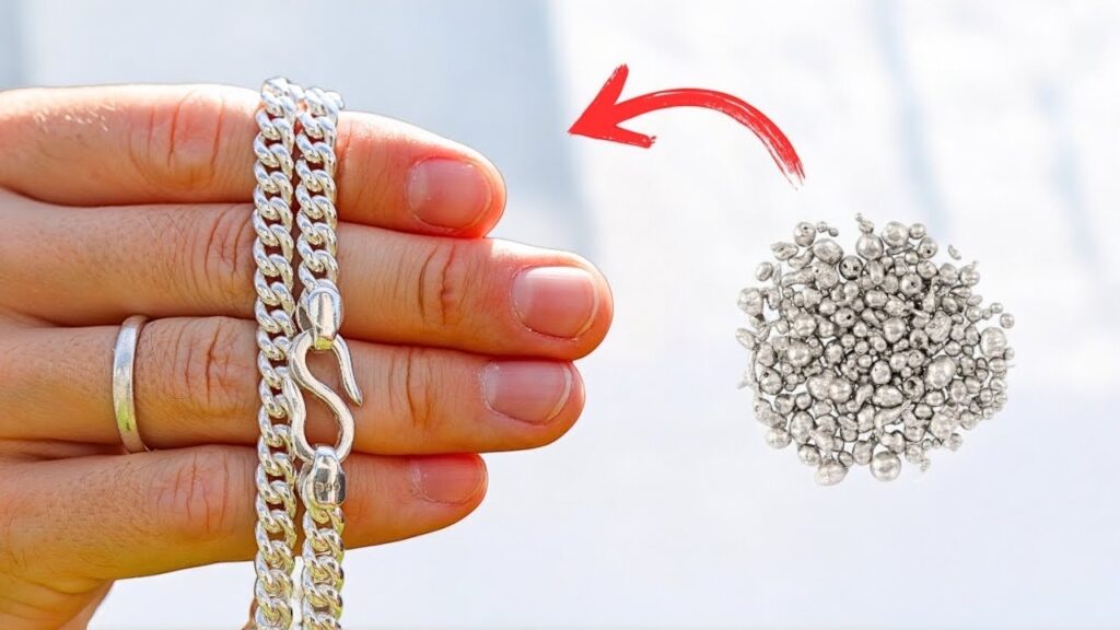 Making a Pure Silver Curb Chain from Scratch – Watch Every Step!