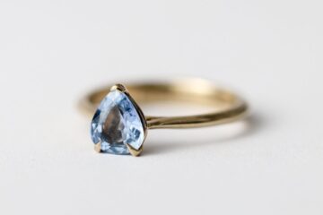 From Gem to Ring: Setting a Sapphire in 18K White Gold Ring