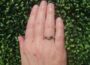 A platinum solitaire Diamond ring