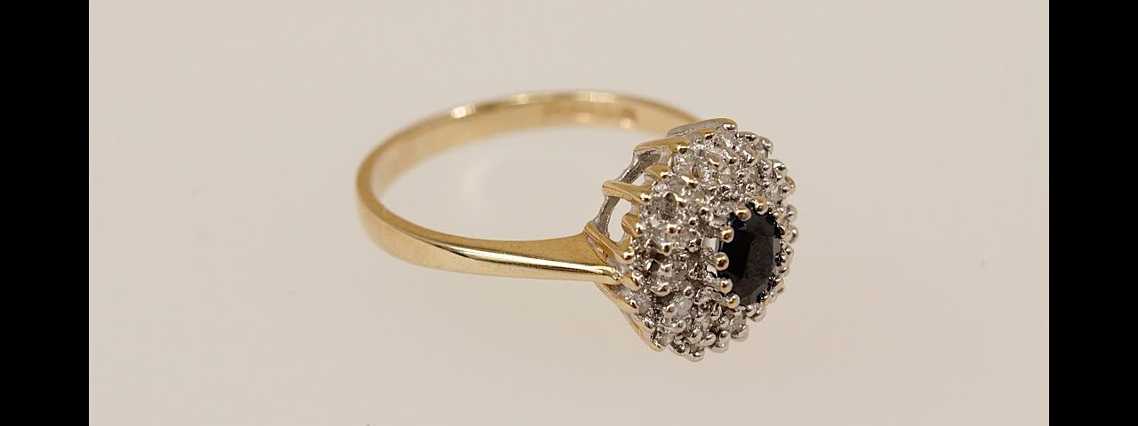 Vintage Sapphire & Diamond Ring #3872